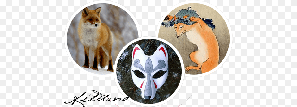 Kitsune Es El Zorro Japons Y La Figura Que Representa Dancing Fox By Artist Ohara Koson Publisher Daikokuya, Animal, Canine, Pet, Dog Png Image