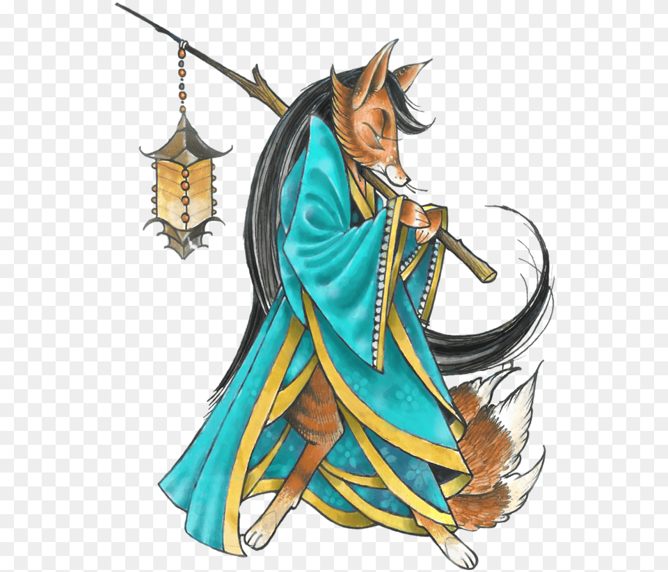 Kitsune Fox Copy Illustration, Animal, Horse, Mammal Png