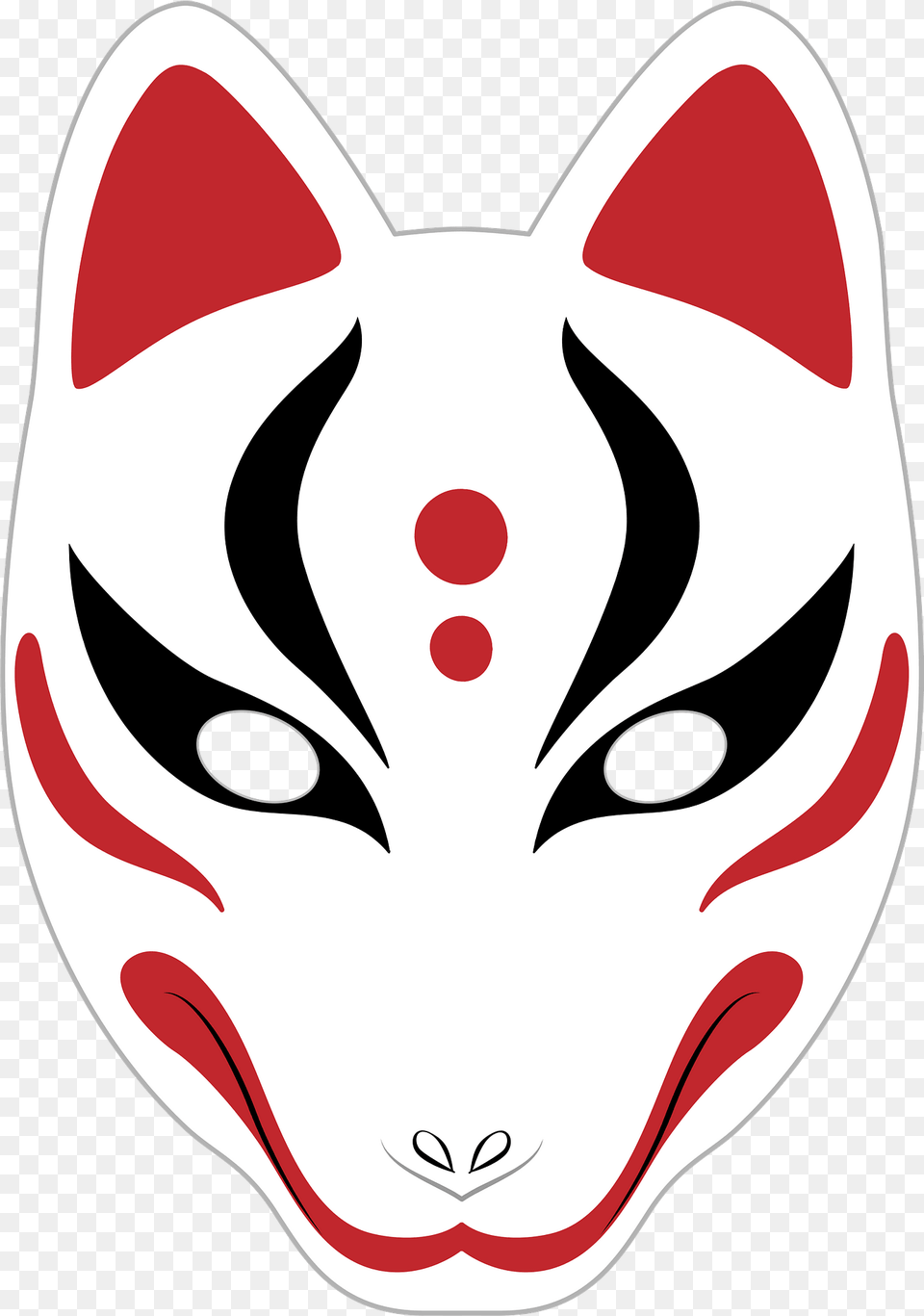 Kitsune Mask Clipart, Animal, Fish, Sea Life, Shark Png