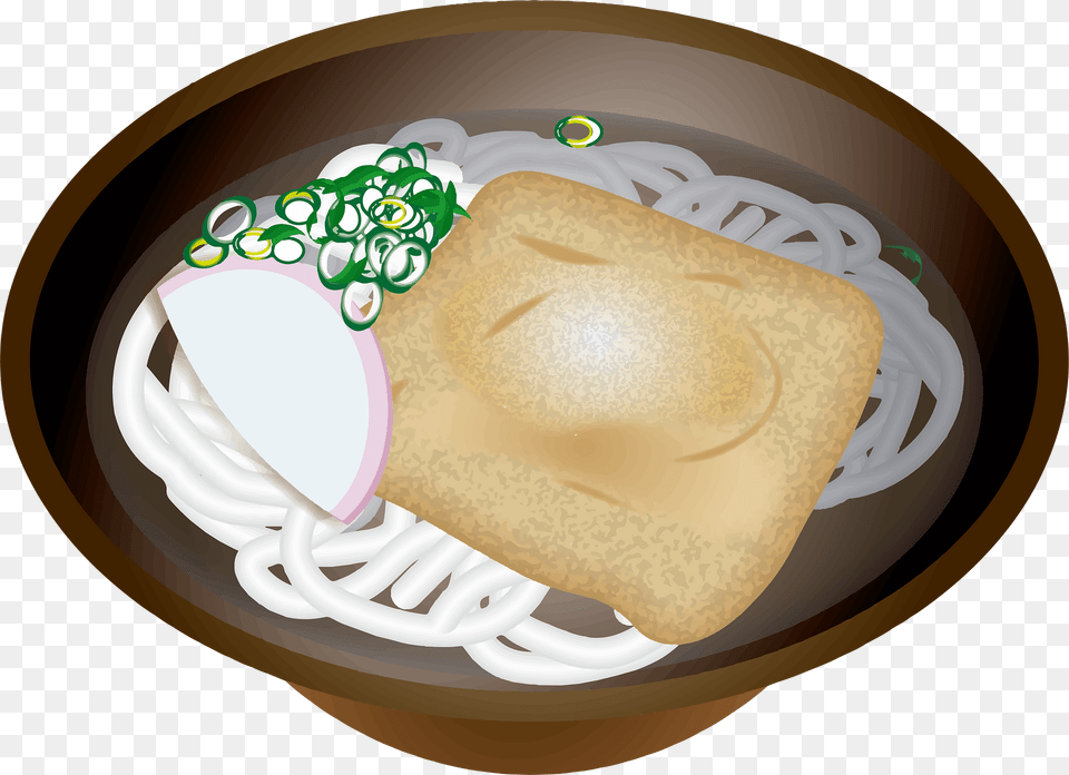 Kitsune Udon Clipart, Food, Meal, Bread, Dish Free Png