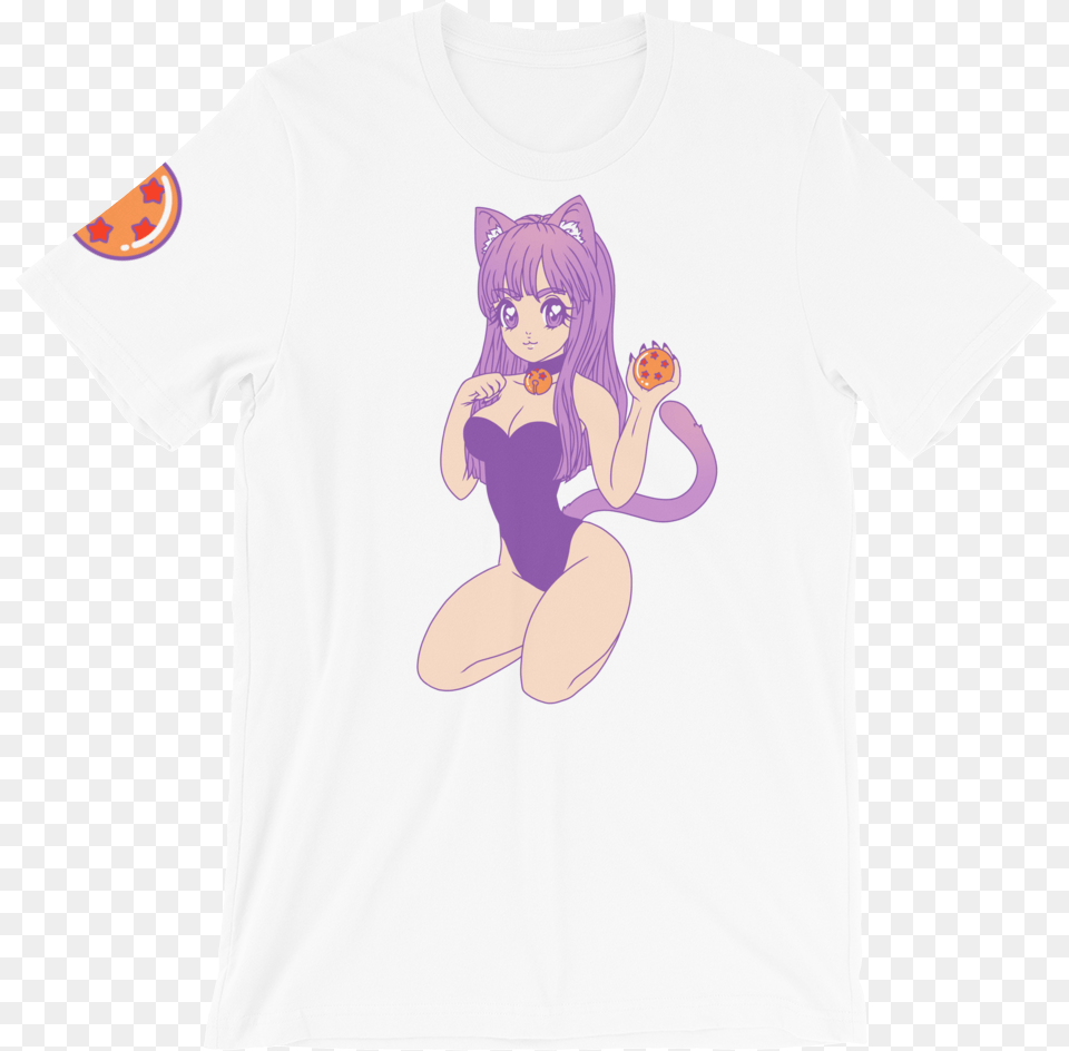Kitten Bulma T Shirt Cartoon, Clothing, T-shirt, Baby, Person Free Transparent Png