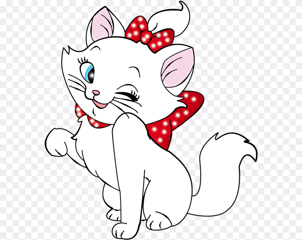 Kitten Cartoon Gata Marie Disney Clipart Cat Clipart Pink White Cat Cartoon, Baby, Person, Face, Head Free Transparent Png