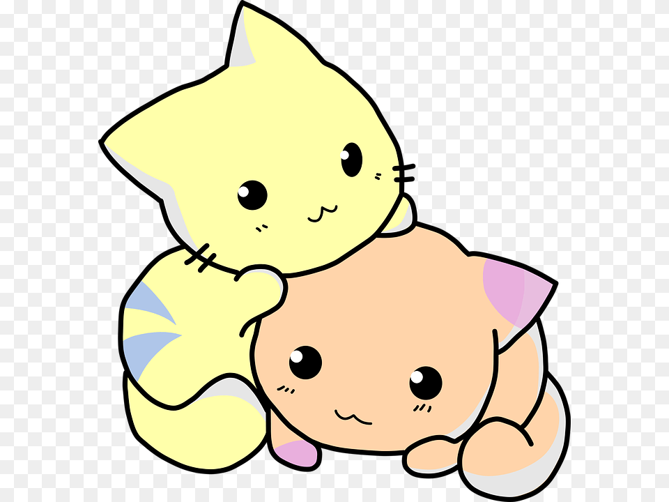 Kitten Clipart Adorable Cute Cat Cartoon, Plush, Toy, Snowman, Snow Png