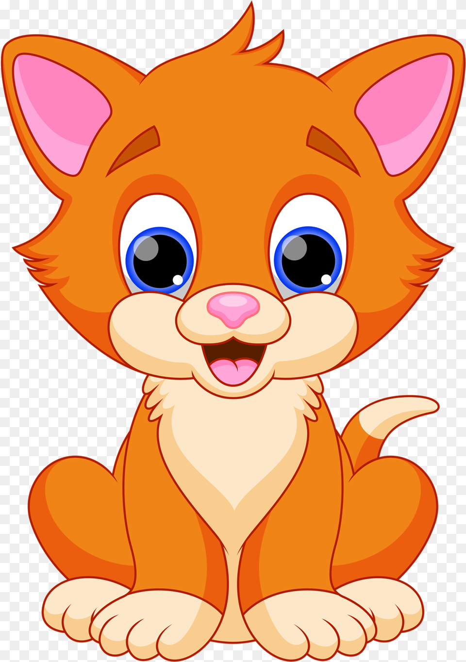 Kitten Clipart Real Animal Pencil And In Color Clip Art Of Cat, Cartoon, Fish, Sea Life, Shark Free Transparent Png