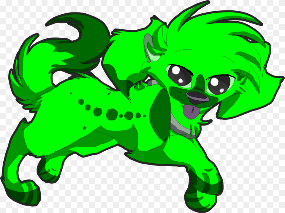 Kitten On Dog Back Clipart, Green, Baby, Person Png Image