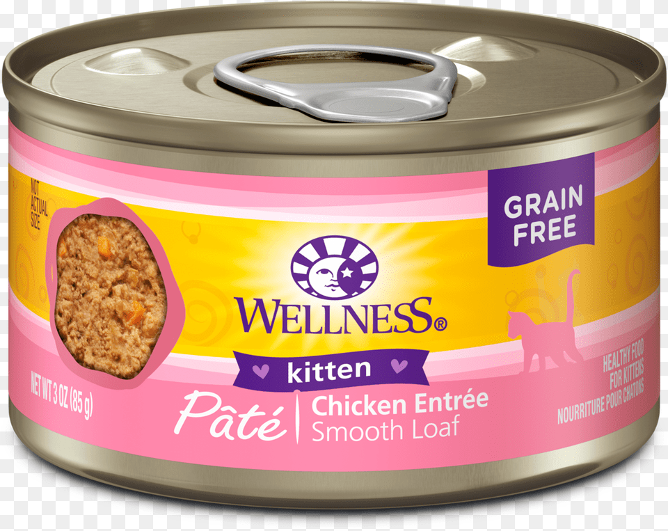 Kitten Pate Wellness Kitten Canned Food, Aluminium, Can, Canned Goods, Tin Free Png