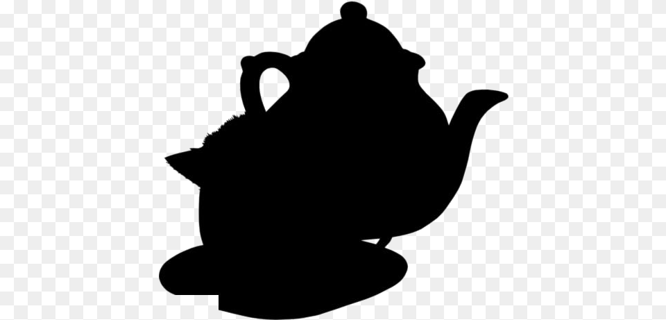 Kitten Teacup Clipart Transparent Images Teapot, Cookware, Pot, Pottery, Silhouette Free Png