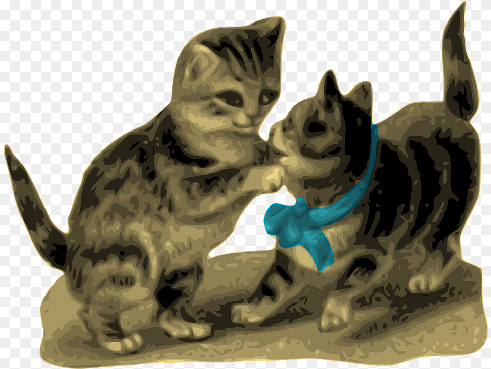 Kittens Cats Playing Animated Kitten Clipart, Animal, Cat, Mammal, Pet Free Png