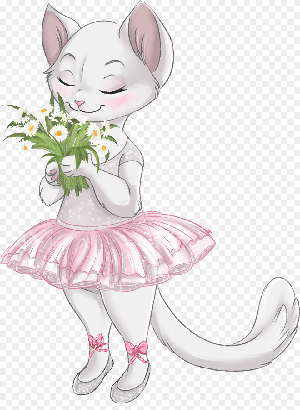 Kitty Cat, Baby, Flower, Person, Plant Free Png