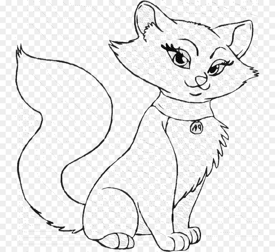 Kitty Cat Coloring Pages Image Detail For Cat Coloring Cat, Gray Free Png