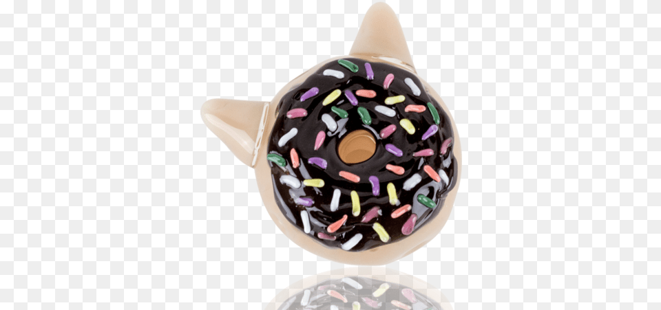 Kitty Cat Glazed Donut Glass Hand Pipe Ice Cream, Food, Sweets, Birthday Cake, Cake Png Image