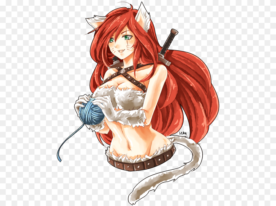 Kitty Cat Katarina By Urusai Baka Hd Wallpaper Fan Kitty Cat Katarina Fanart, Book, Comics, Publication, Adult Free Png