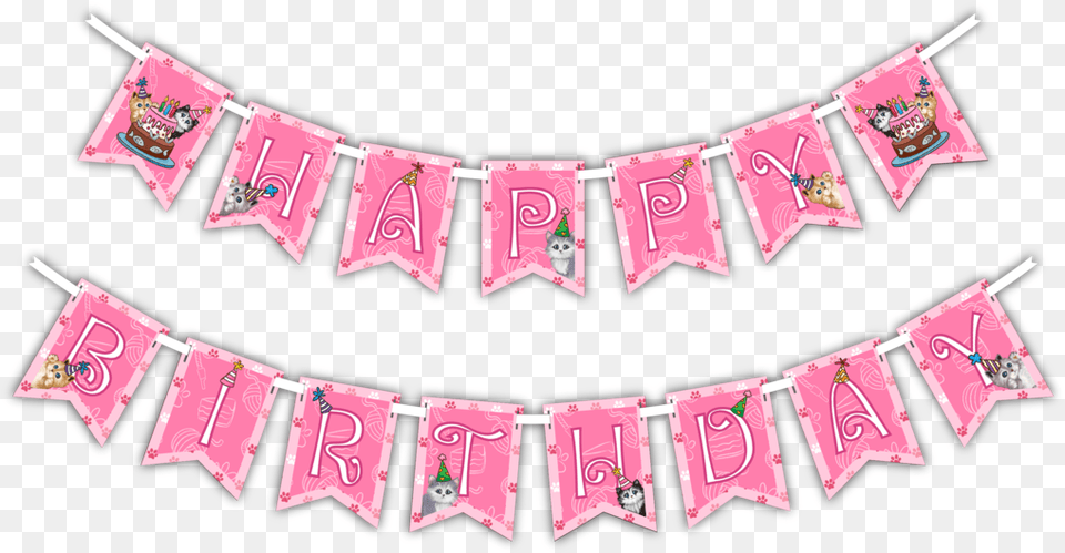Kitty Cat Kitten Quothappy Birthdayquot Party Banner, Text, People, Person Png