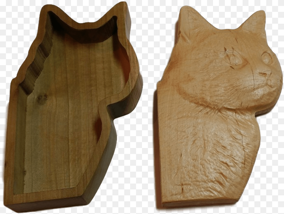 Kitty Cat Treasure Box Memorabilia Plywood, Wood, Animal, Mammal, Pet Png Image