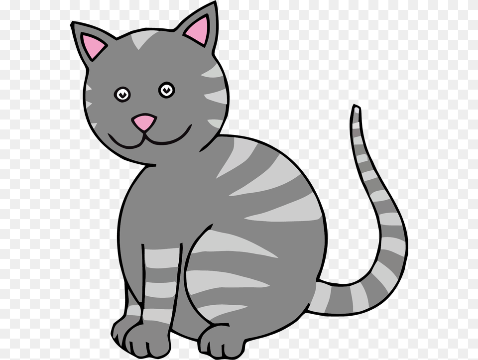 Kitty Clipart Colored Cat Clip Art, Animal, Mammal, Pet, Pig Free Png Download