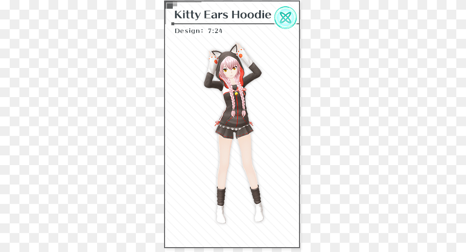 Kitty Ears Hoodie Miku Magical Mirai All Designs, Book, Publication, Comics, Person Free Png Download