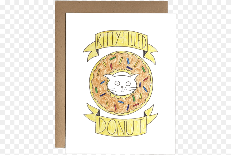 Kitty Filled Donut, Food, Sweets, Text, Bread Free Transparent Png