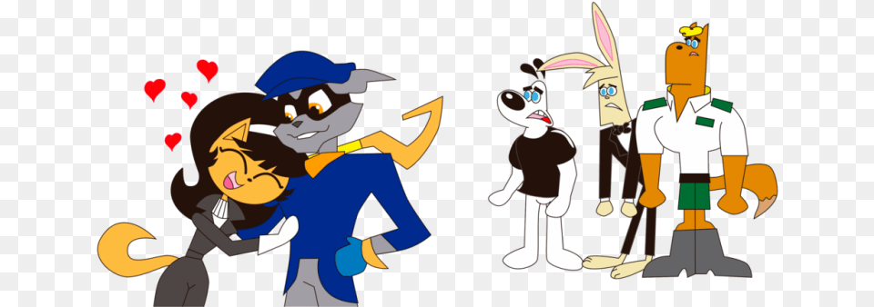 Kitty Katswell In Love With Sly Cooper Kitty Katswell And Eric, Person, Baby, Face, Head Png Image