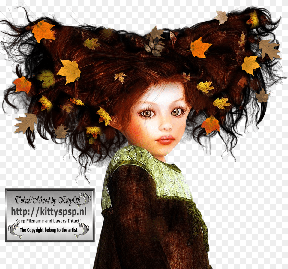 Kittys Autumn Baby 22 9 2008 Ks Autumn Tubes, Face, Head, Leaf, Person Free Png