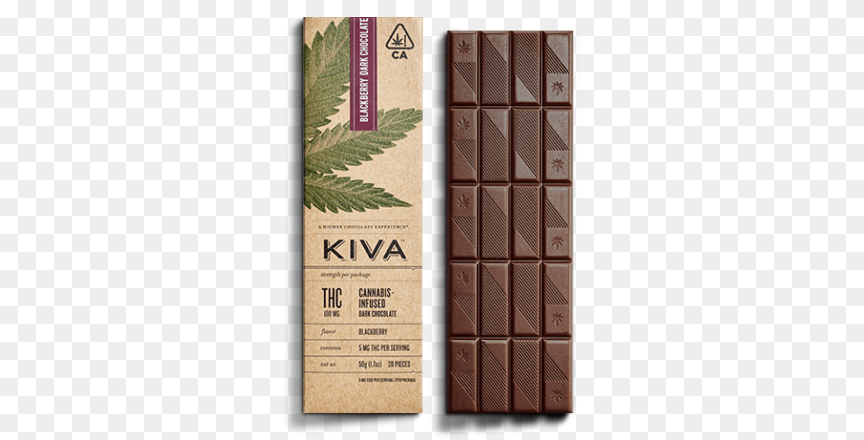 Kiva Tangerine Dark Chocolate Bar, Herbal, Herbs, Plant, Food Free Png