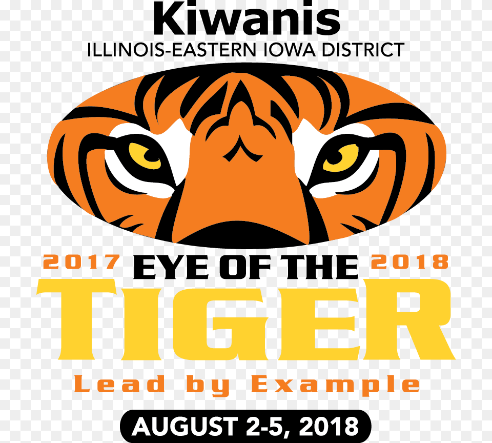 Kiwanis Eye Of The Tiger Logo, Advertisement, Poster, Baby, Person Free Transparent Png