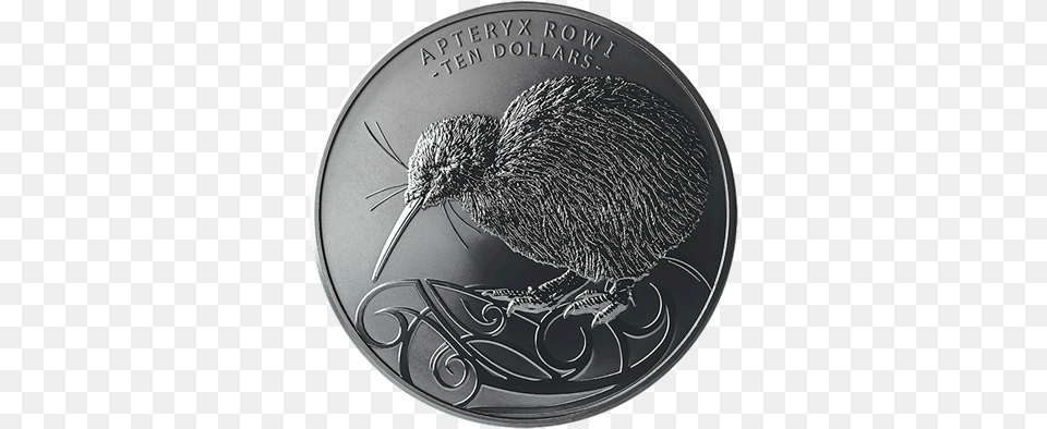Kiwi 5 Oz Emkcom New Zealand Kiwi Silver 2020, Animal, Bird, Kiwi Bird, Coin Png