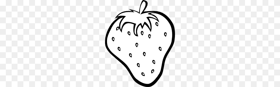 Kiwi Clipart Black And White, Strawberry, Berry, Produce, Food Free Png