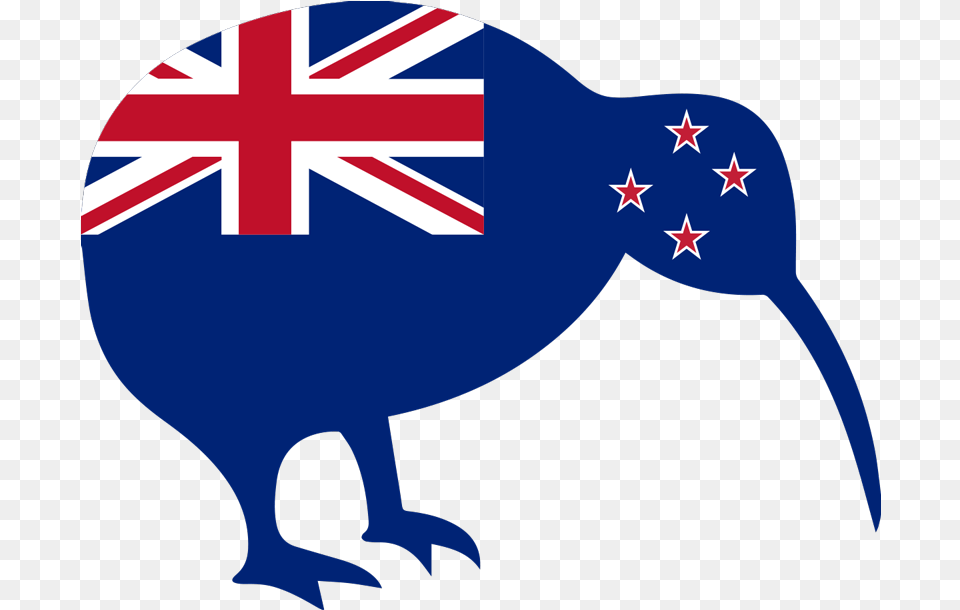 Kiwi Flag Car Decal Kiwi New Zealand Flag, Animal, Bird, Kiwi Bird Free Png Download