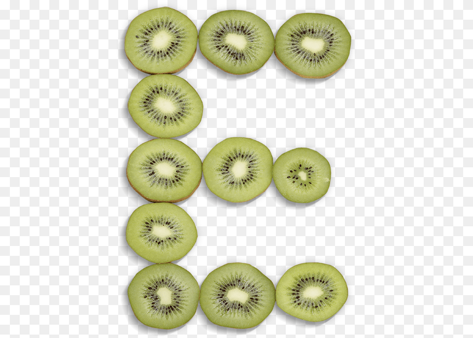 Kiwi Font Letter E Birthday, Weapon, Blade, Cooking, Sliced Png Image