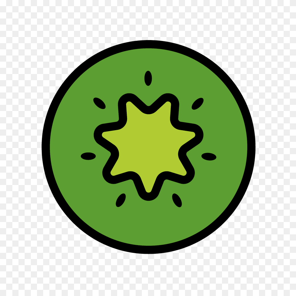 Kiwi Fruit Emoji Clipart, Symbol, Logo, Star Symbol, Animal Png
