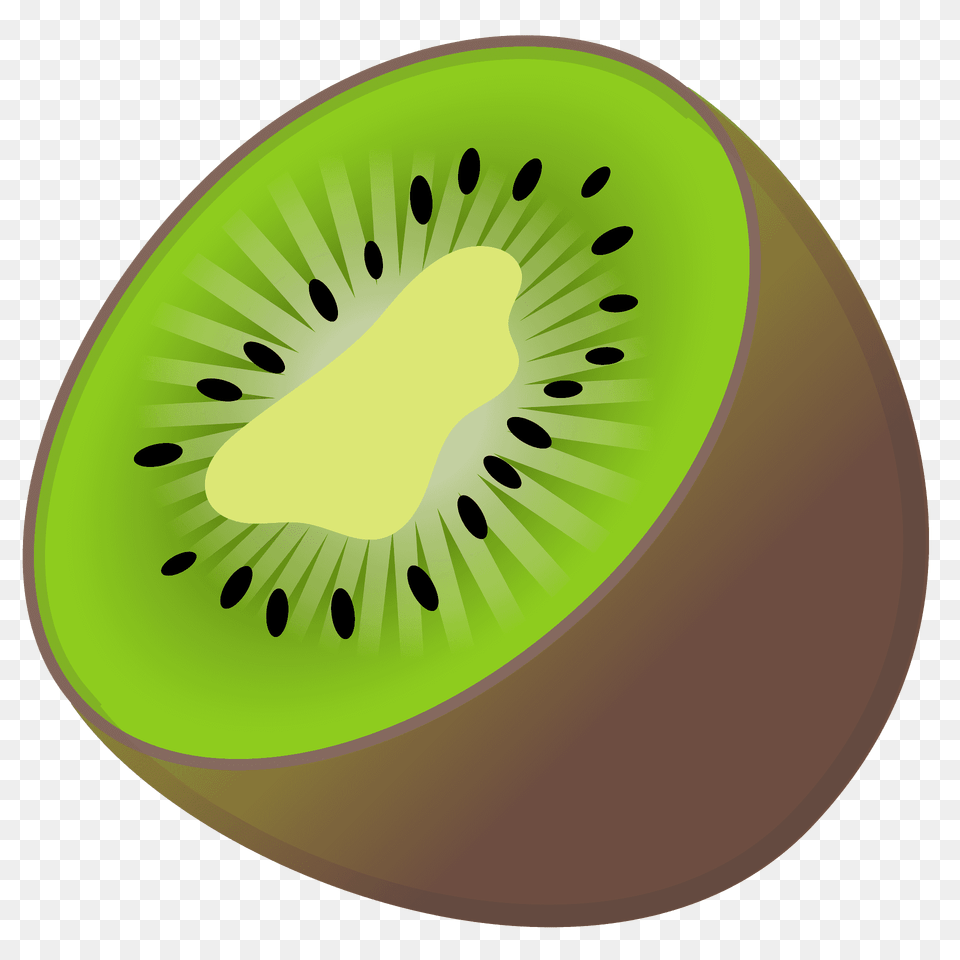 Kiwi Fruit Emoji Clipart, Food, Plant, Produce, Disk Free Transparent Png