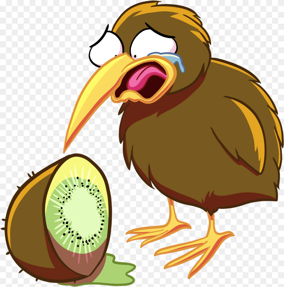 Kiwi Kiwi Bird Kiwi Fruit Oops Art Marachi Studios Turkey, Animal, Beak, Food, Plant Free Png Download
