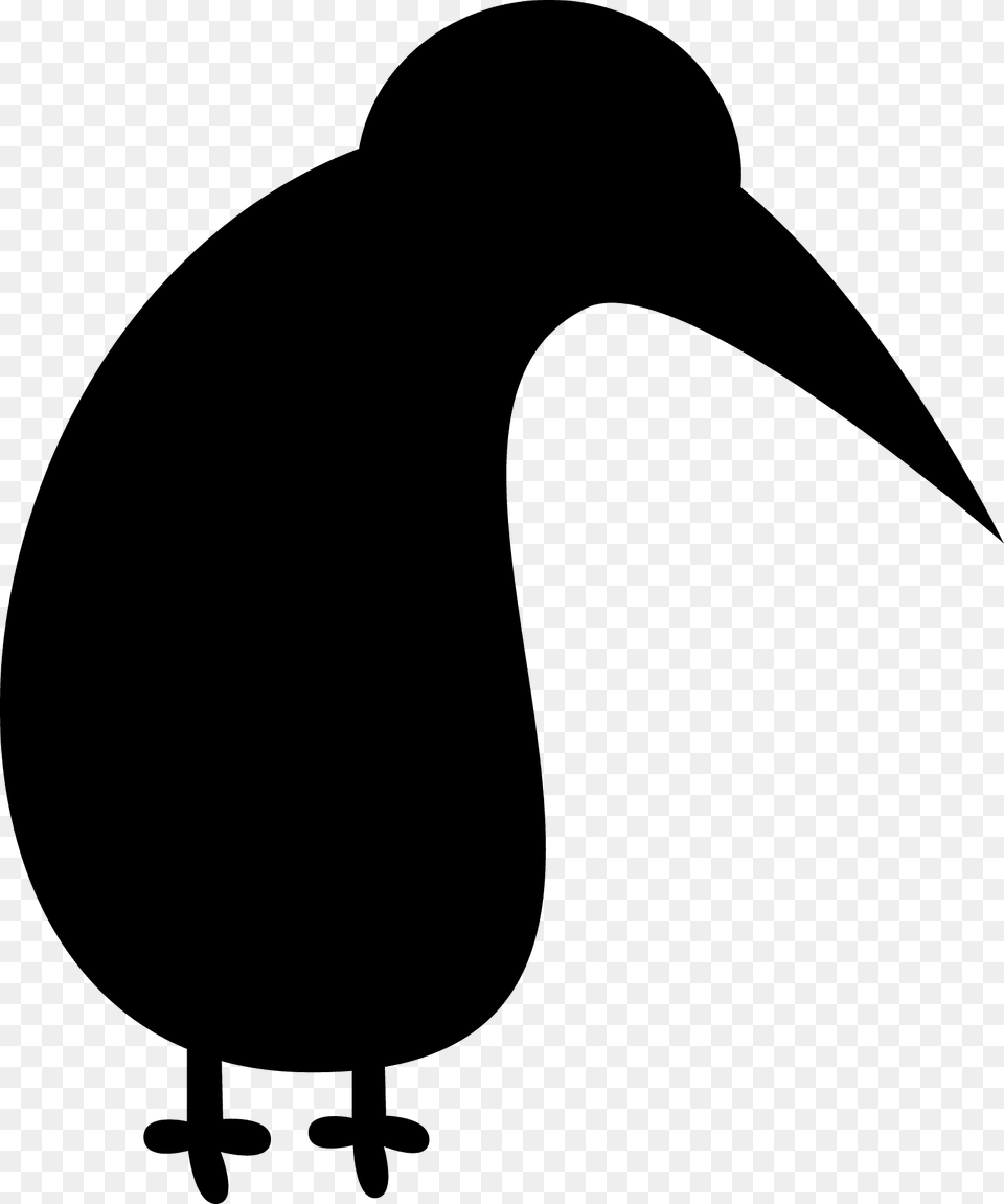 Kiwi Silhouette, Animal, Beak, Bird, Kiwi Bird Free Png