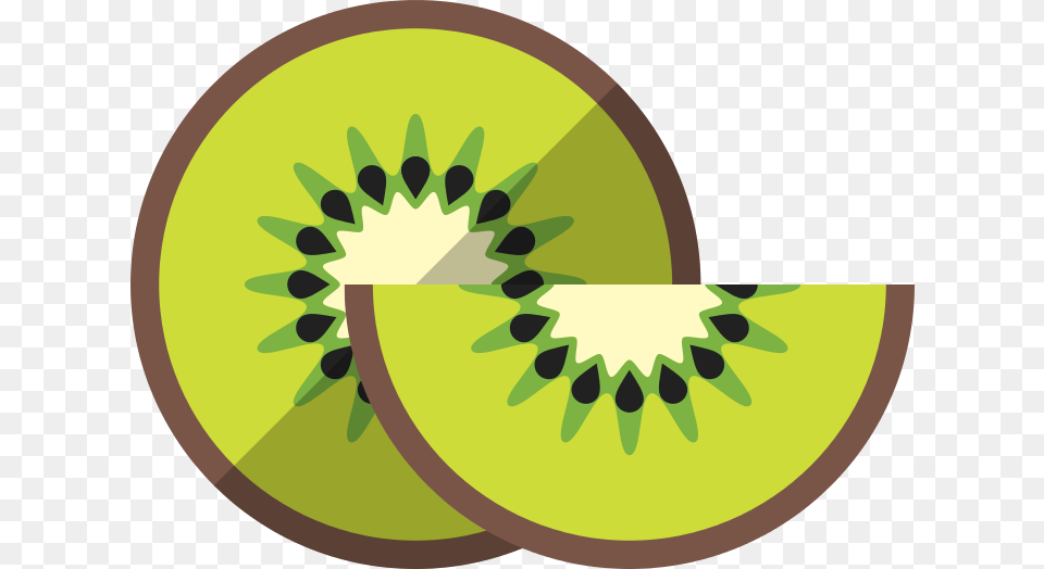 Kiwi Symbol Clipart Download, Food, Fruit, Plant, Produce Free Png