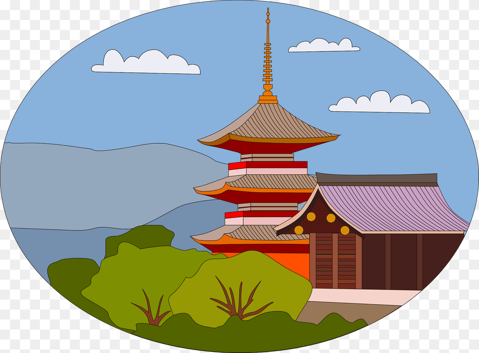 Kiyomizu Dera Clipart, Architecture, Building, Temple, Pagoda Free Transparent Png