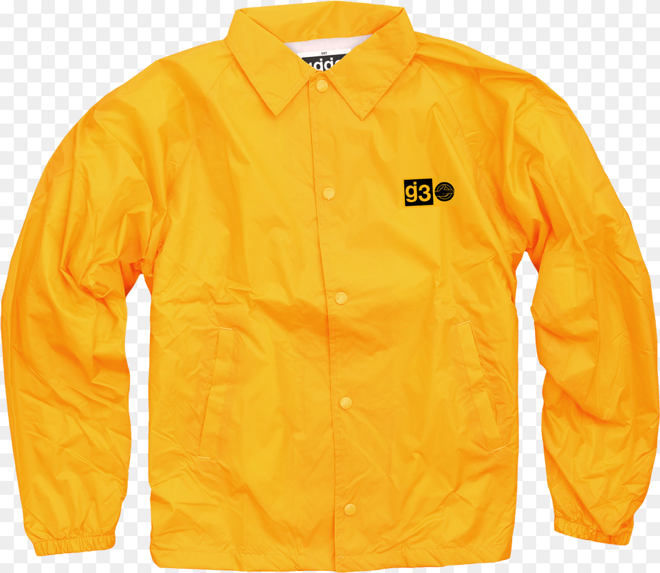 Kkbb Gold Coaches Jacket 65 Sweatshirt, Clothing, Coat, Shirt, Raincoat Png Image