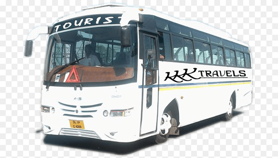 Kkk Travels Minibus Bus On Road India, Vehicle, Transportation, Adult, Woman Png