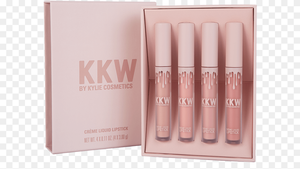 Kkw Crme Liquid Lipstick Set Kkw X Kylie Cosmetics, Bottle, Lotion Png Image