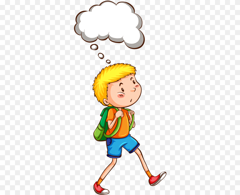 Thinking Boy Sketch, Book, Comics, Publication, Baby Free Png Download