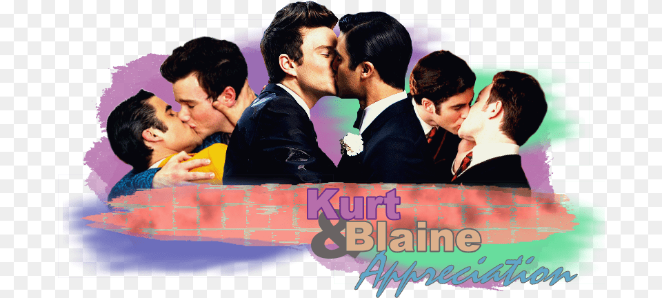 Klaine Kiss, Romantic, Person, Kissing, Man Free Transparent Png