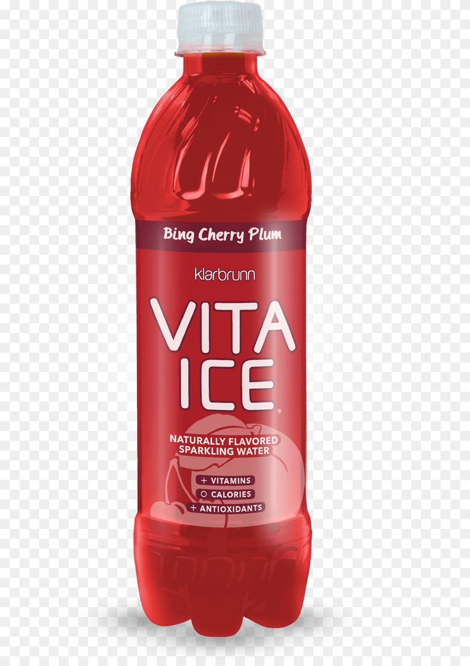 Klarbrunn Vita Ice Bing Cherry Plum Berry, Food, Ketchup, Bottle, Beverage Free Png