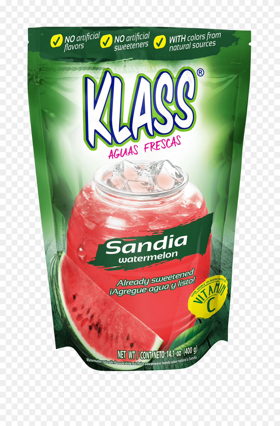 Klass Watermelon Naturally Flavored Drink Mix Free Png