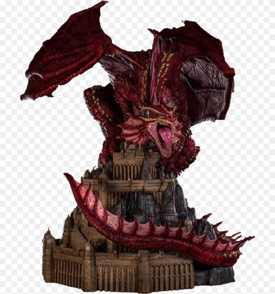 Klauth Red Dragon Statue, Animal, Dinosaur, Reptile, Accessories Free Png