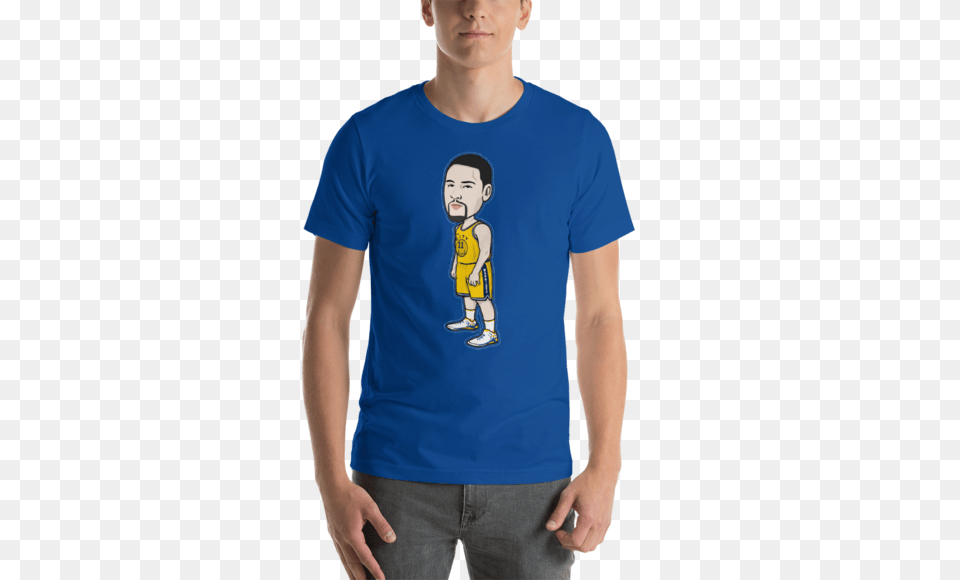 Klay Thompson Cartoon Style Warriors Shirt Gswpride, Clothing, T-shirt, Boy, Child Free Transparent Png