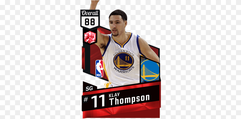 Klay Thompson The Cut Is So Ugly Golden State Warriors 5x6 Color Decal, Clothing, Shirt, Adult, Male Png Image