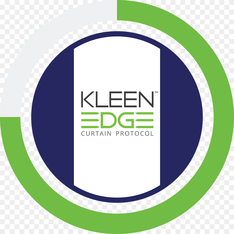 Kleenedge Technology Driven Cubicle Curtain Solution Circle, Green, Logo, Bottle Png Image