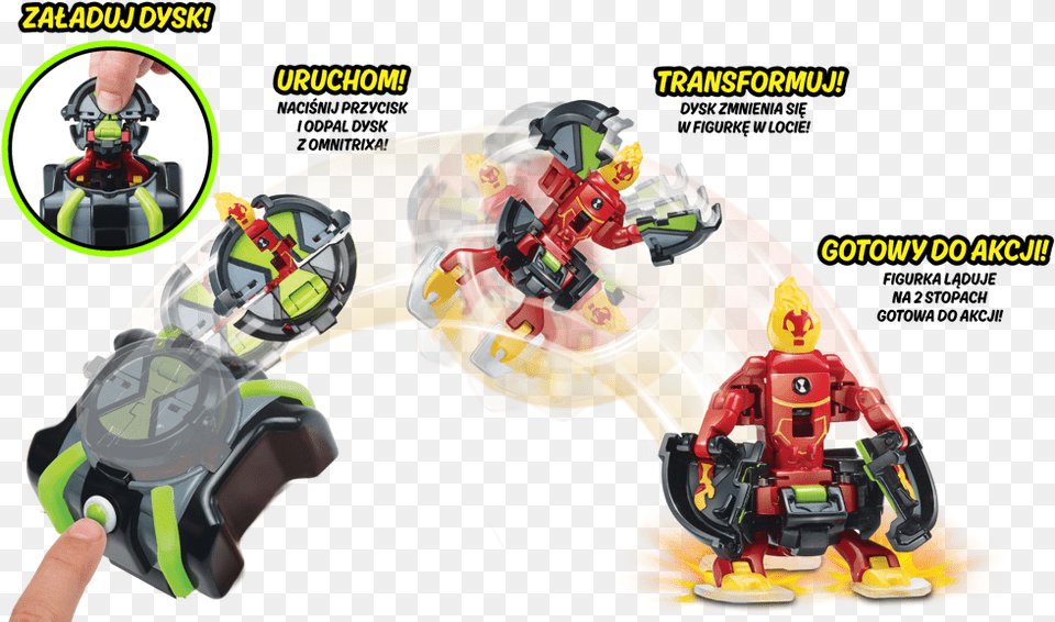 Kliknij Na Zdjcie Aby Je Powikszy Ben 10 Omni Launch Battle Figures Heatblast Cannonbolt, Baby, Person, Grass, Plant Png