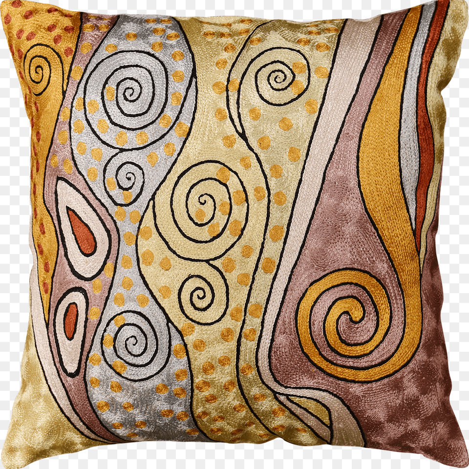 Klimt Art Nouveau Ii Light Purple Accent Pillow Cover Cushion Free Png