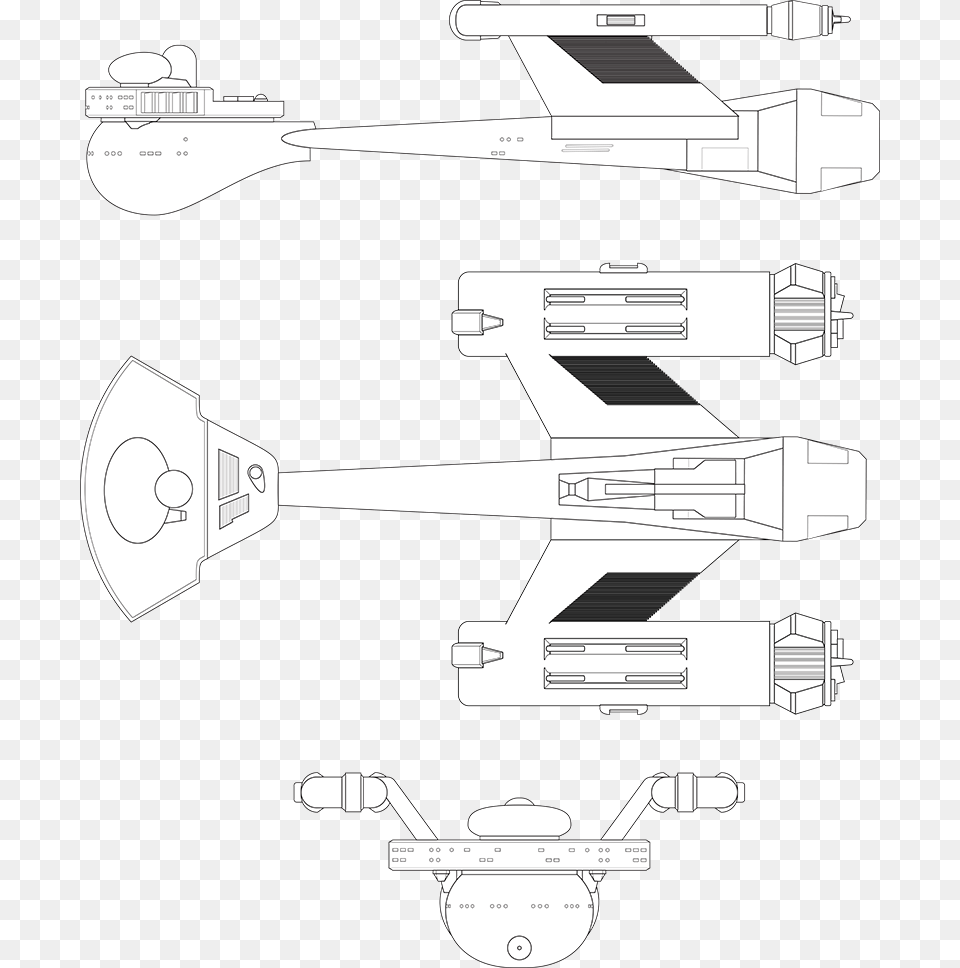 Klingon D 67 Destroyer Tool, Aircraft, Spaceship, Transportation, Vehicle Free Transparent Png