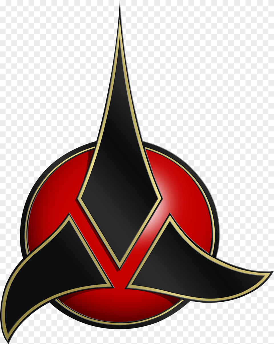 Klingon Star Trek United Federation Of Planets Logo Starship Klingon Trefoil, Symbol, Emblem Free Png